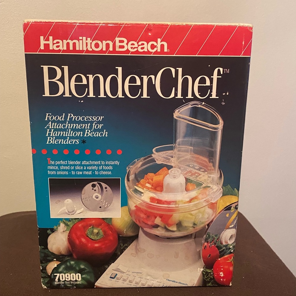 Hamilton Beach Blender Chef Food Processor Attachments Model 70900 New